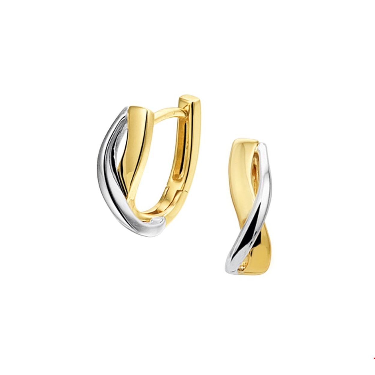 Beschrijving: Luxe bicolor wit- en geelgouden klapcreolen van 12.5x4.5mm met een twisted buis en stevige scharnier sluiting. De klapcreolen zijn te combineren met bijpassende sieraden uit onze collectie.
Verpakt per: 1
Doelgroep: dames
Breedte: 4.5 mm
Hoogte: 12.5 mm