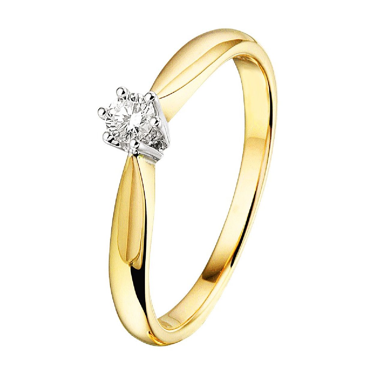 Bicolor ring 0.10ct 4205158