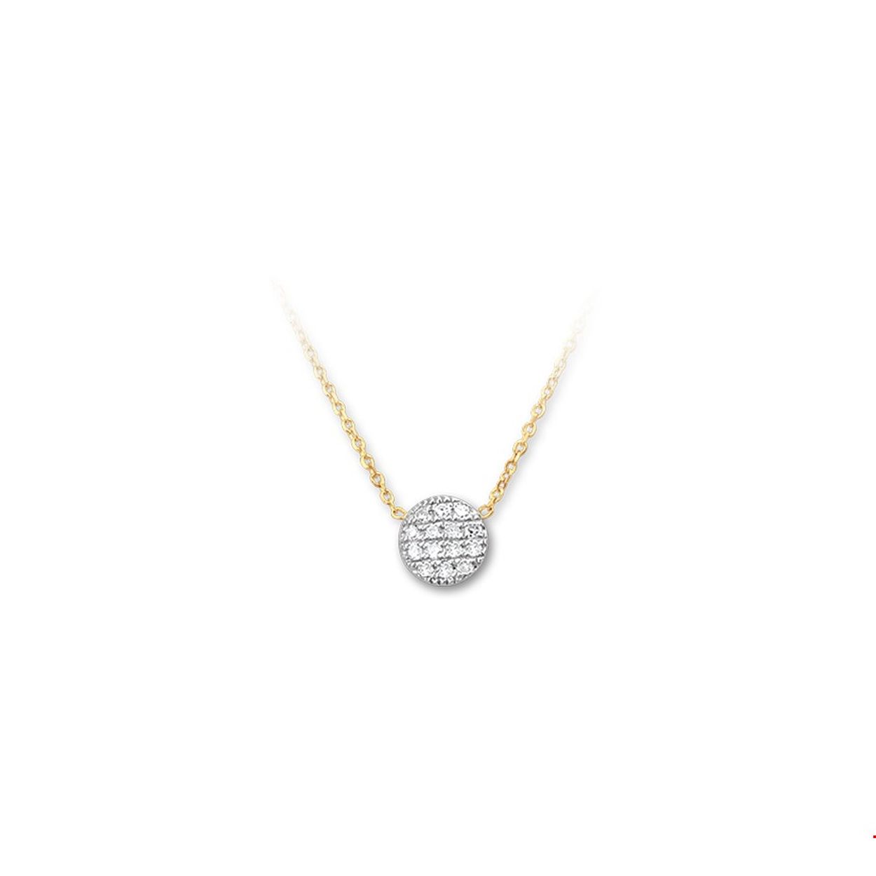 Dit gouden collier met diamant in pavé zetting sprankelt je tegemoet en geeft je look direct een chique uitstraling.
Breedte: 5.5mm
Langste lengte: 42cm
