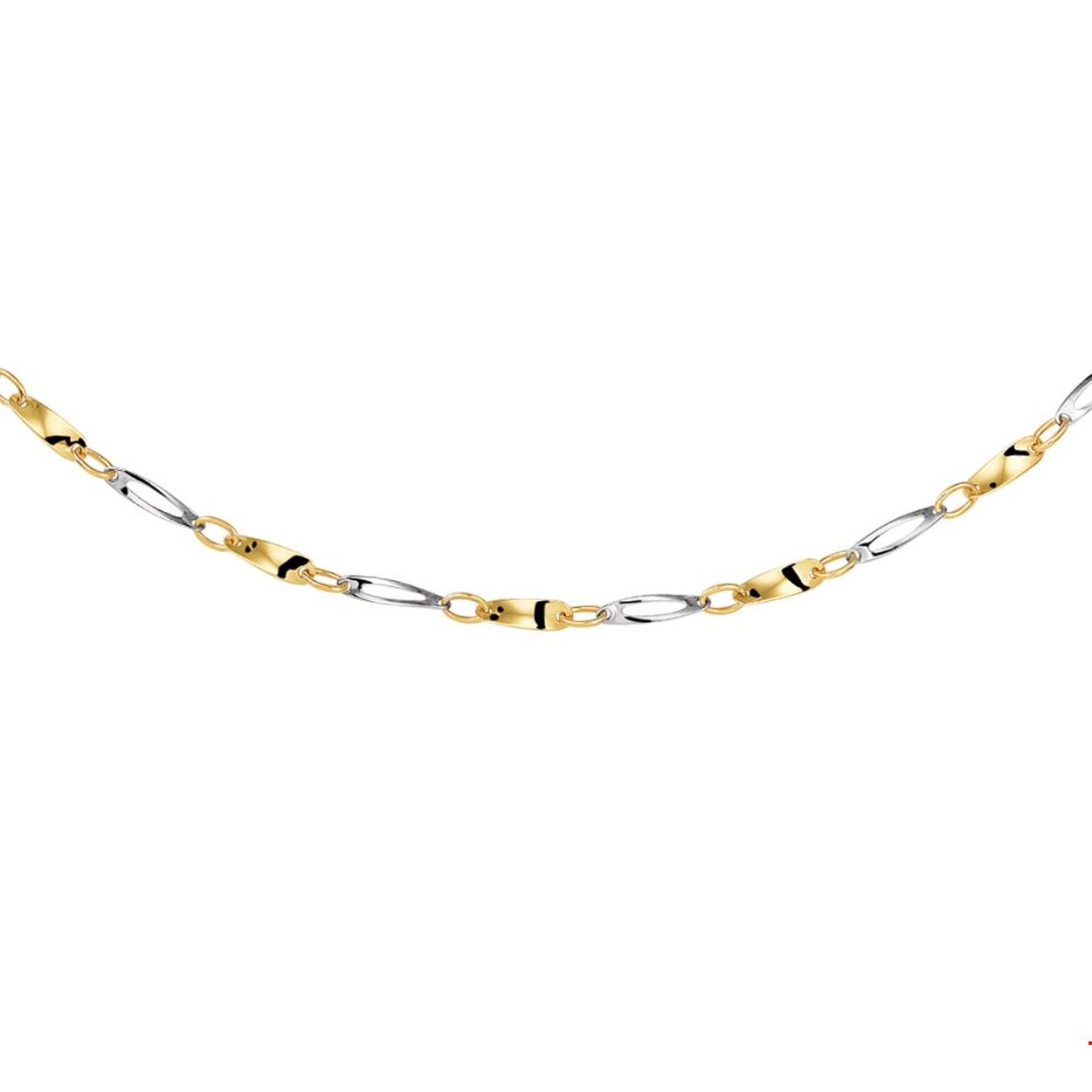 Fantasie collier Bicollor
Breedte: 2.5 mm
Langste lengte: 45 mm