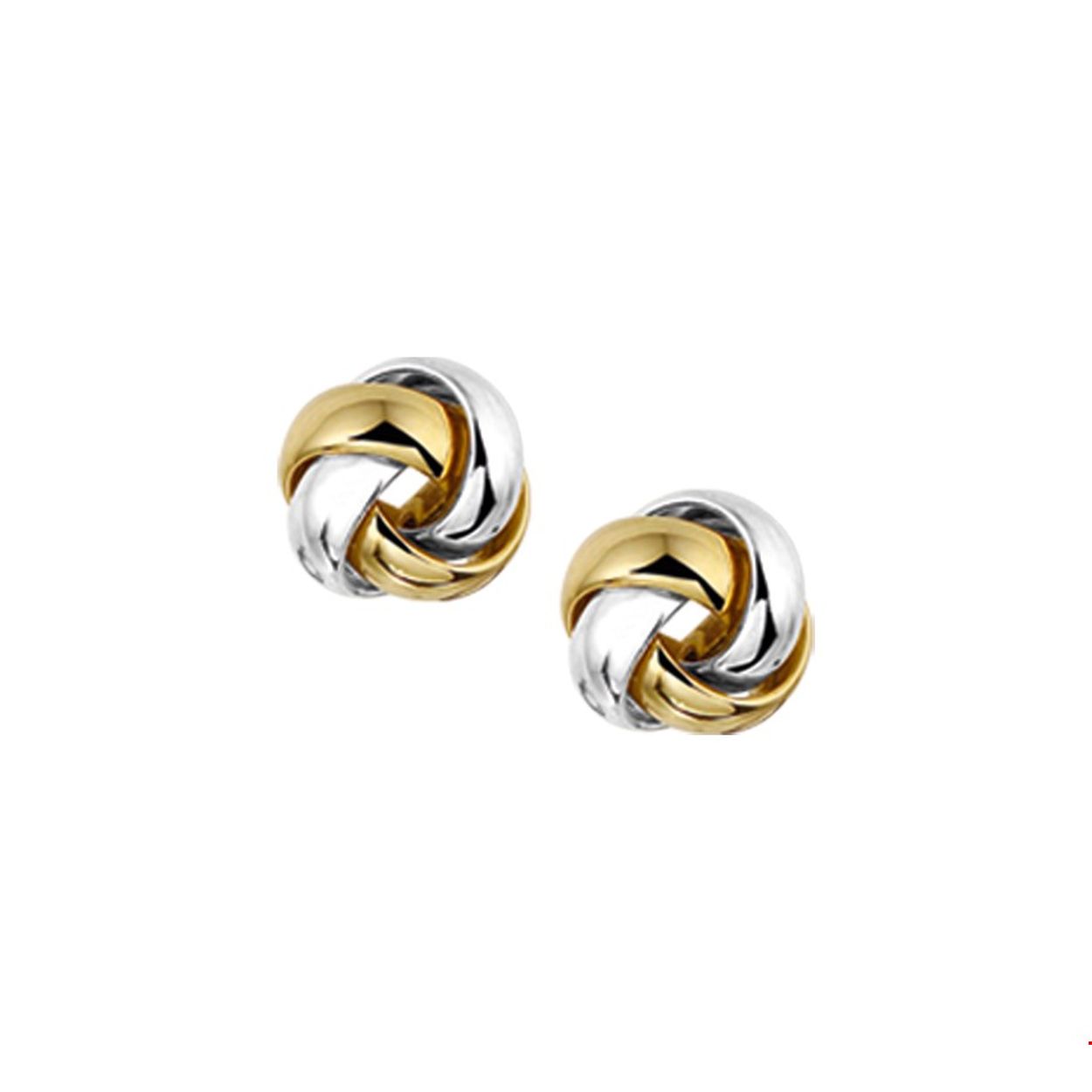 Beschrijving: Bicolor wit- en geelgouden oorknoppen.
Verpakt per: 1
Doelgroep: dames
Breedte: 7.5 mm
Hoogte: 7.5 mm