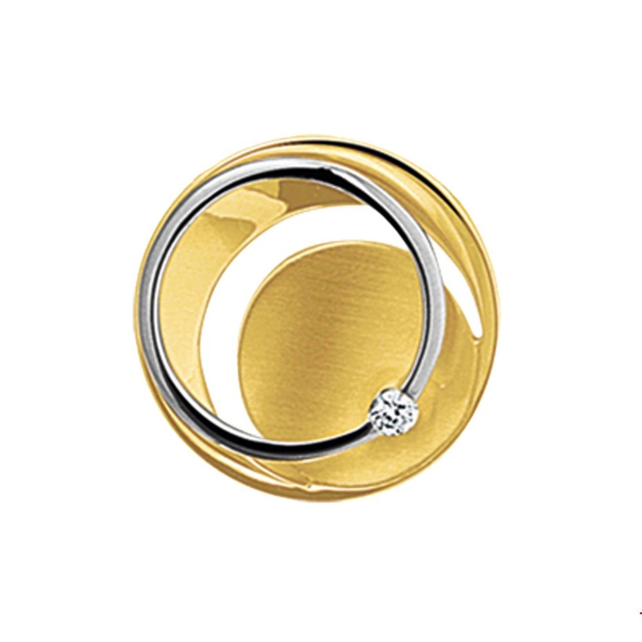 Beschrijving: Bicolor wit- en geelgouden hanger met diamant en een poli/matte afwerking.
Verpakt per: 1
Doelgroep: dames