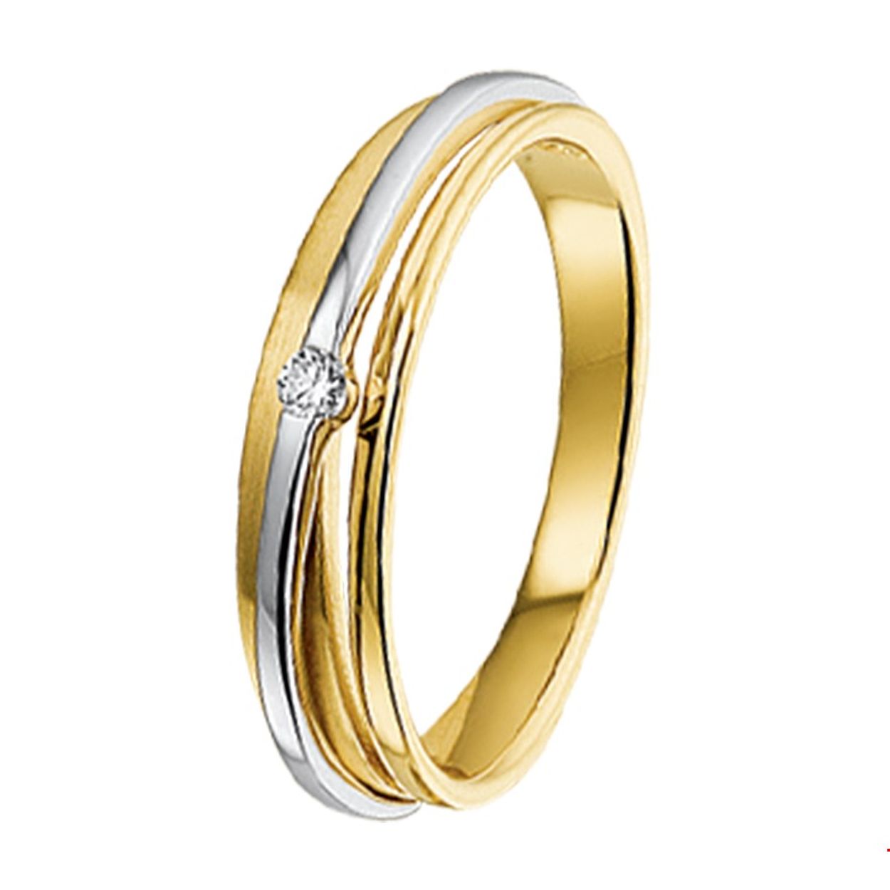 Beschrijving: Bicolor wit- en geelgouden ring met diamant.
Uniekenummer serie: 33852
Verpakt per: 1
Doelgroep: dames
Ringmaat: 17.50 mm (55)
Breedte: 4.5 mm