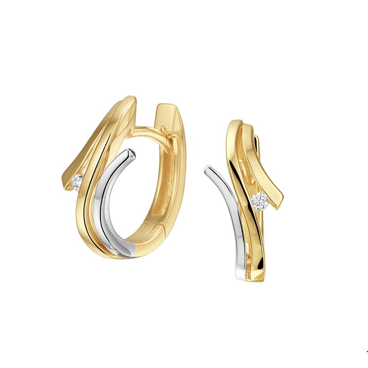 Beschrijving: Bicolor wit- en geelgouden klapcreolen met diamant. De perfecte balans tussen klassiek en glamour. De creolen staan garant voor een stijlvolle look en laten zich makkelijk combineren bij andere sieraden. Details: Bicolor gouden klapcreolen met een schitterende diamant.
Verpakt per: 1
Doelgroep: dames
Breedte: 7 mm
Hoogte: 14.5 mm
Zetting: solitaire (span zetting)
