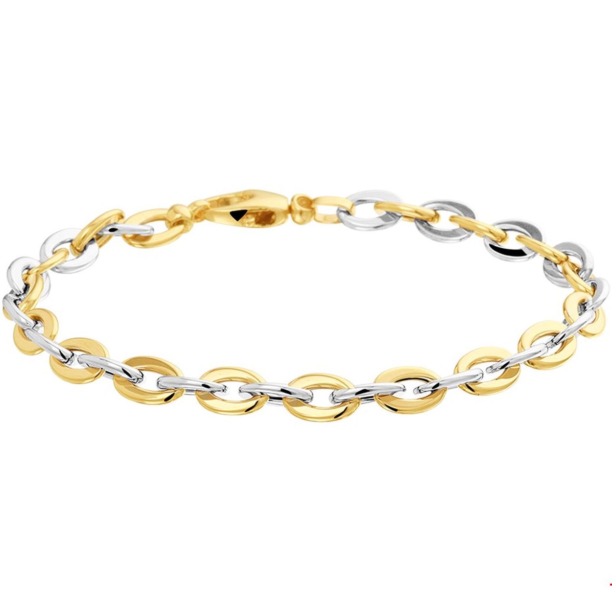Beschrijving: Bicolor wit- geelgouden anker armband met een lengte van 19.5cm en schakelbreedte van 6mm. De armband is te combineren met bijpassende sieraden uit onze collectie.
Verpakt per: 1
Doelgroep: dames
Breedte: 6 mm
Langste lengte: 19.5 cm