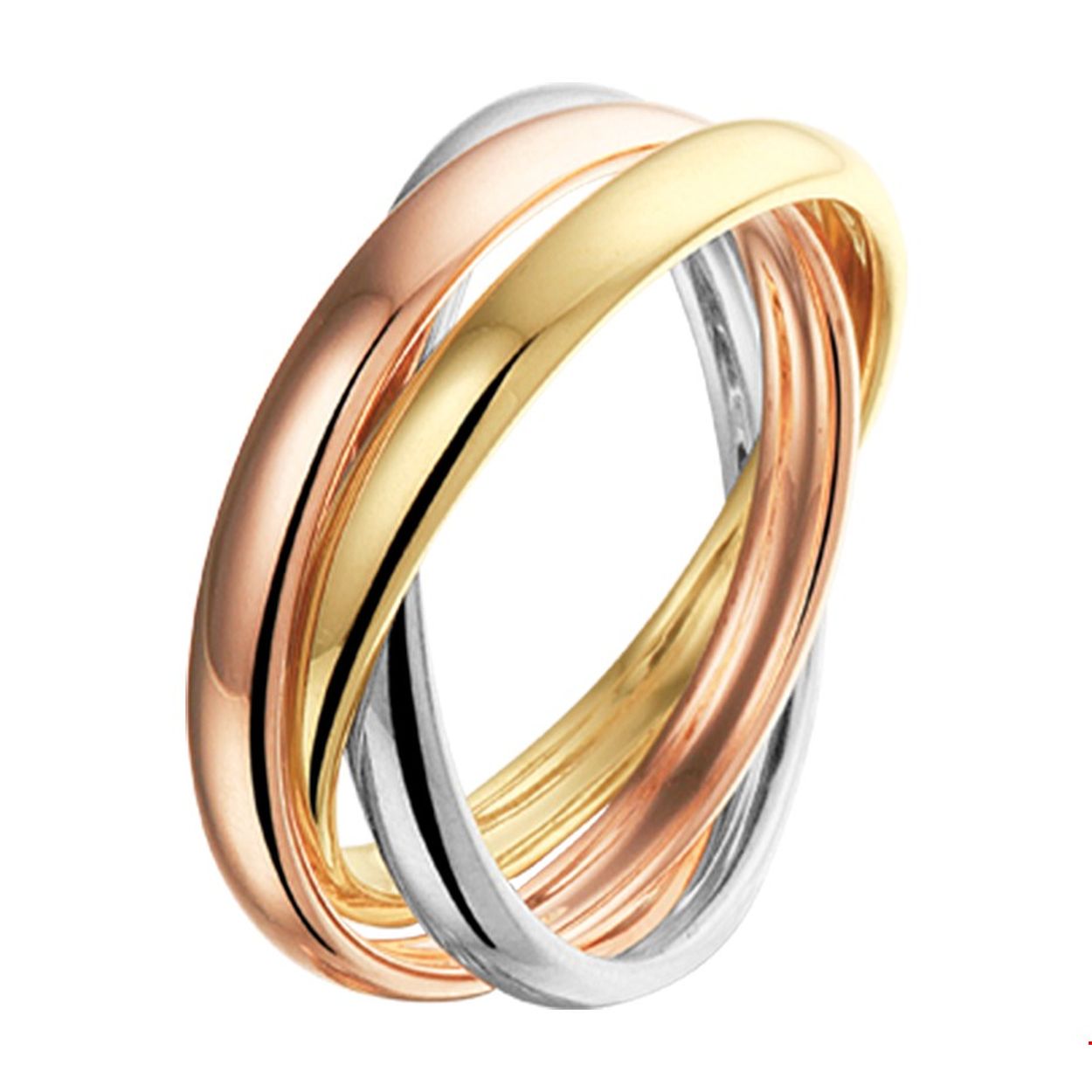 Beschrijving: Tricolor gouden ring.
Uniekenummer serie: 37558
Verpakt per: 1
Doelgroep: dames
Ringmaat: 17.25 mm (54)
Breedte: 7.5 mm