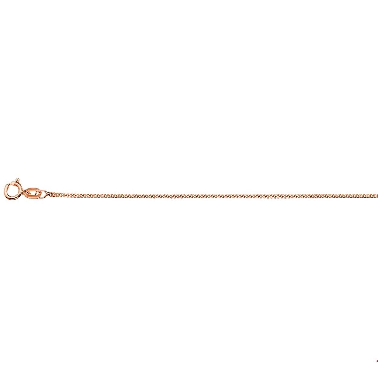Rosegouden 1mm gourmet collier met een lengte van 45cm uitgevoerd met een stevige veerring. Een goede garderobe begint bij de basis en ditzelfde geldt voor een tijdloze sieradencollectie! Dit basic collier past bij iedere outfit en zijn met veel andere sieraden te combineren.