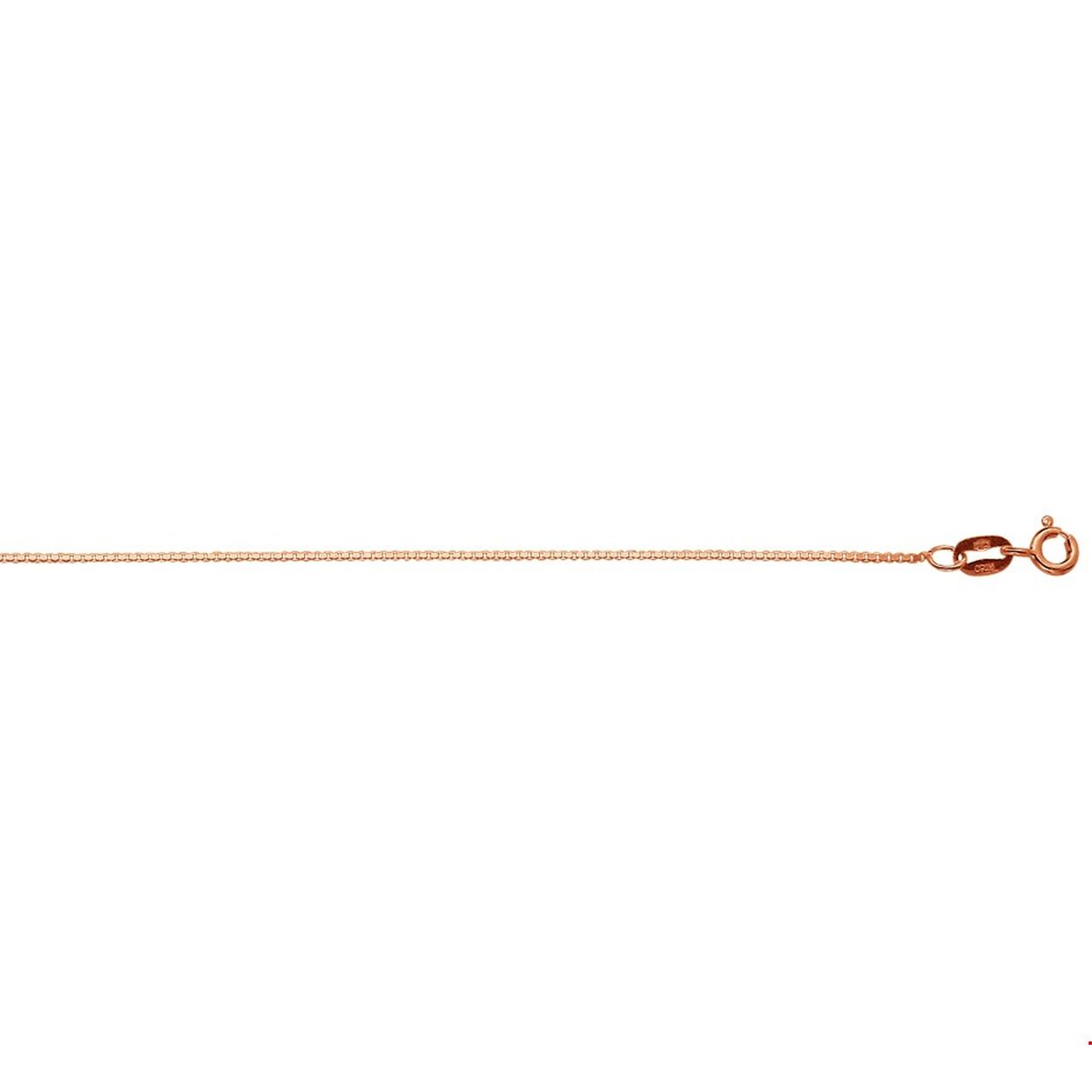 Rosegouden 0.8mm venetiaans collier met een lengte van 42cm uitgevoerd met een stevige veerring. Een goede garderobe begint bij de basis en ditzelfde geldt voor een tijdloze sieradencollectie! Dit basic collier past bij iedere outfit en zijn met veel andere sieraden te combineren.