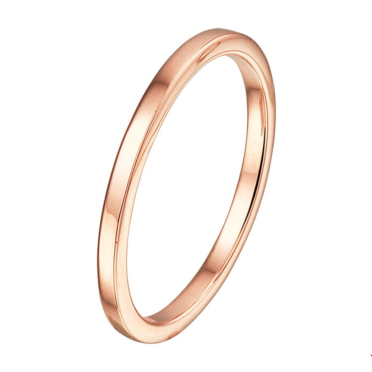 Stijlvol simplistische rosegouden aanschuifring van 1.5mm breed. De ring heeft een poli afwerking.