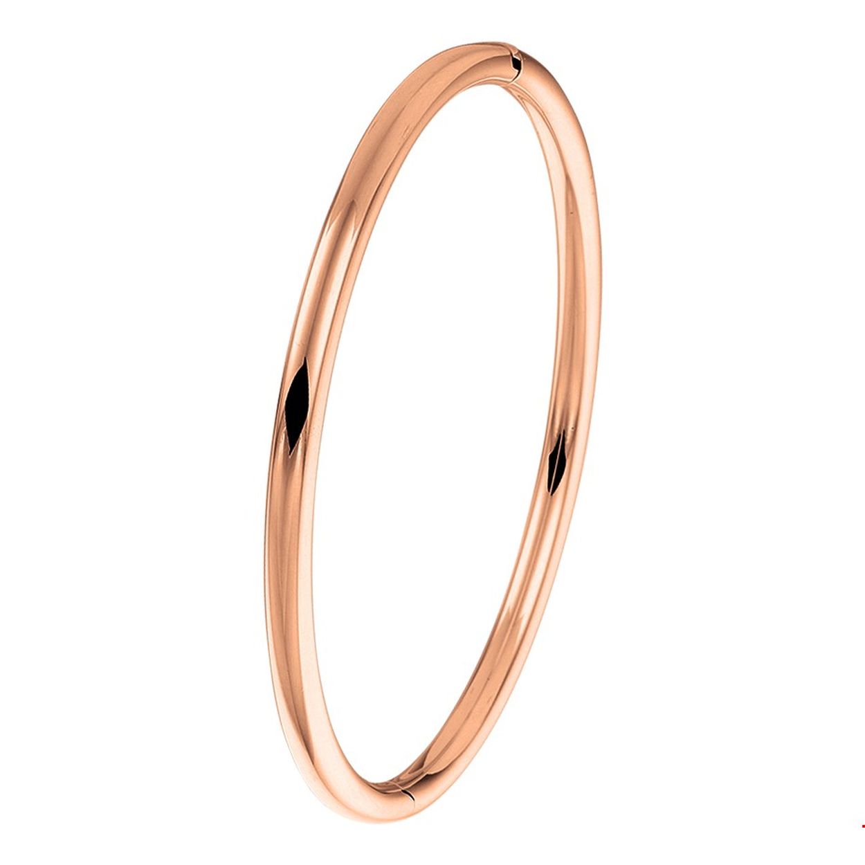 Beschrijving: Stijlvolle rosegouden slavenband met een afmeting van 4 x 60mm. De slavenband is uitgevoerd met een ronde buis en een stevige scharnier sluiting. Door het simplistische model van een slavenband zijn ze altijd perfect te combineren met andere sieraden. 
Verpakt per: 1
Doelgroep: dames
Breedte: 4 mm
