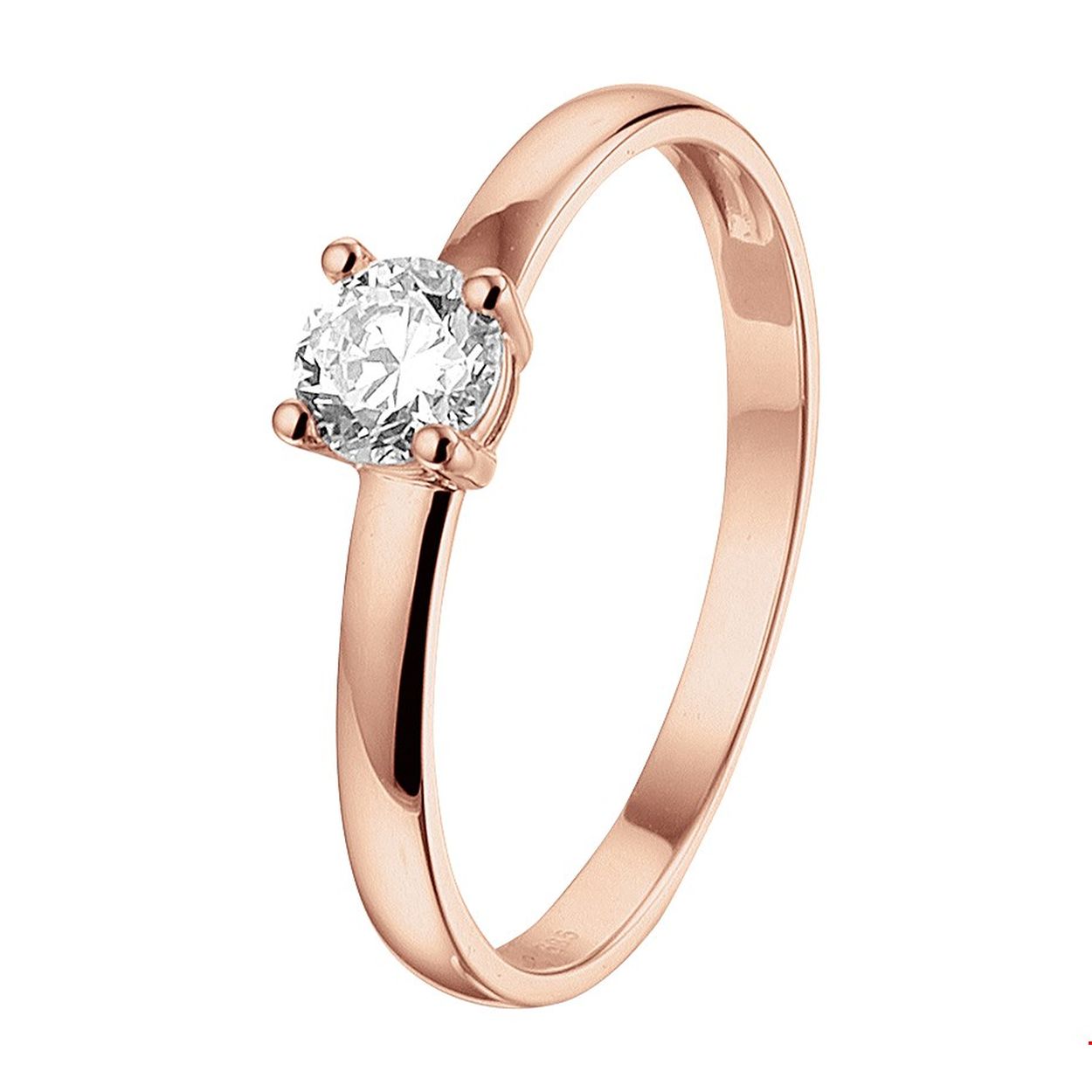 Stijlvolle rosegouden ring met een schitterende zirkonia. Tip: Combineer deze ring met bijpassende sieraden uit onze collectie of vanuit je eigen stash en creeer zo elke keer weer een nieuwe look.
Uniekenummer serie: 41909
Doelgroep: dames
Ringmaat: 17.50 mm (55)
Breedte: 4.5 mm
Zetting: solitaire (chatonzetting)