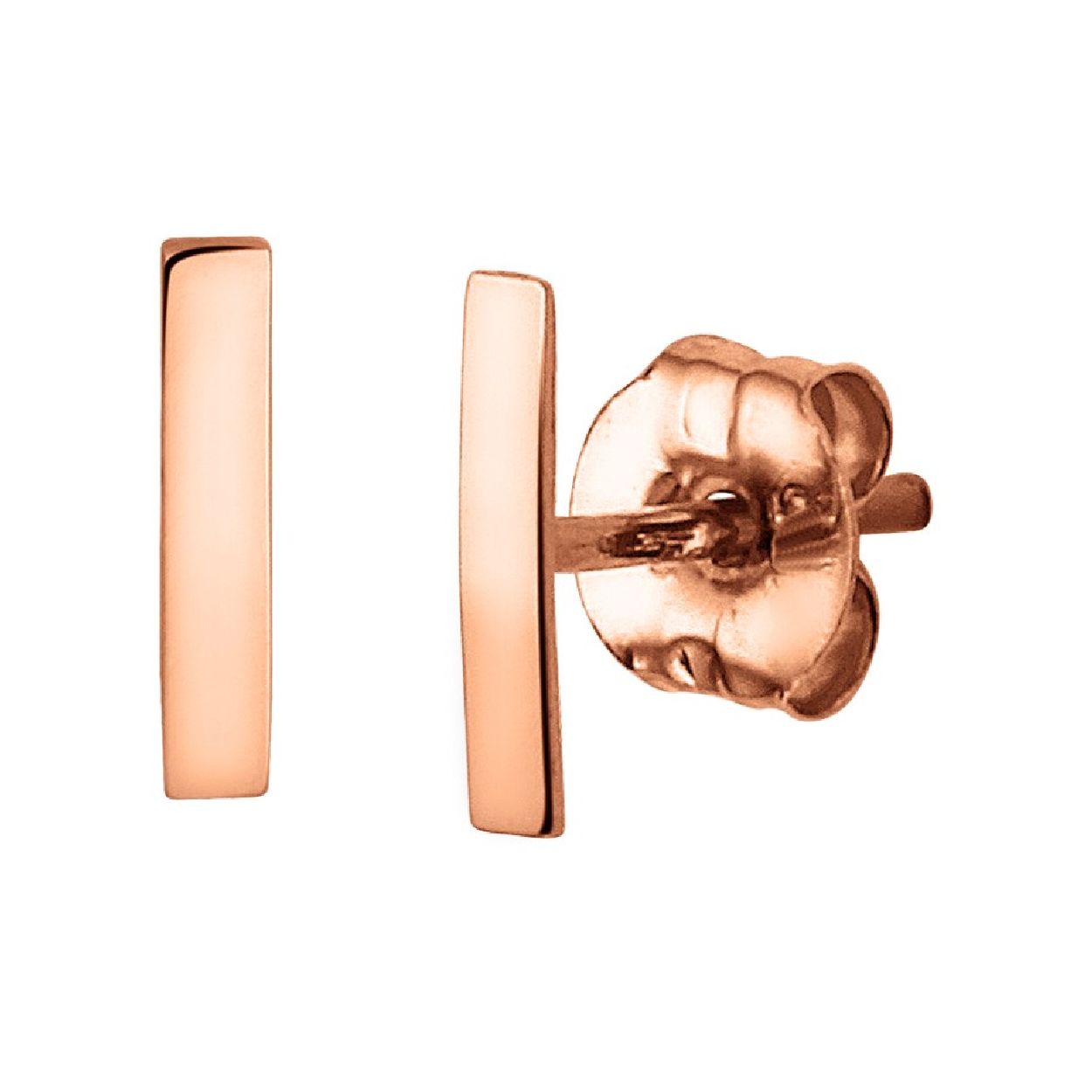 Deze oorknoppen zijn gemaakt van ros�goud en ze zijn rosekleurigkleurig. Het is een sieraad voor dames.