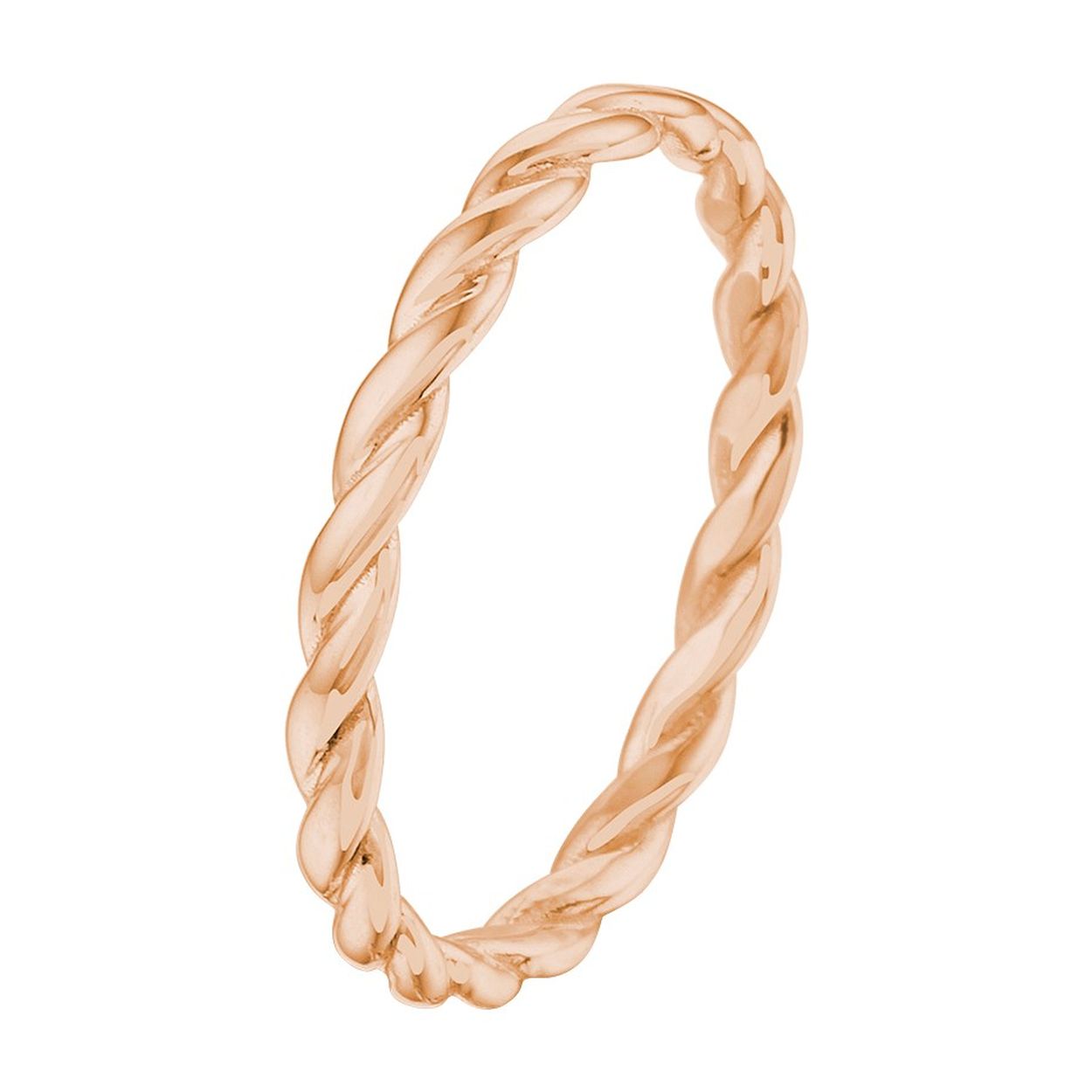14k Rosegouden aanschuifring. De ring heeft een breedte van 2.5mm.