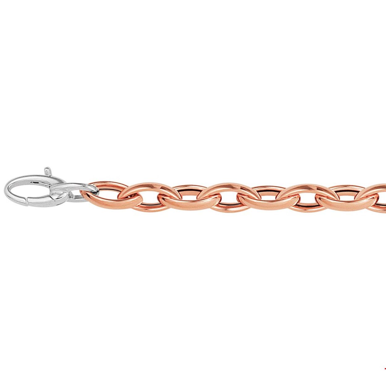 Beschrijving: Bicolor rose en witgouden 6mm brede armband met een lengte van 19cm uitgevoerd met een stevige karabijn sluiting.
Verpakt per: 1
Doelgroep: dames
Breedte: 6 mm
Langste lengte: 19 mm