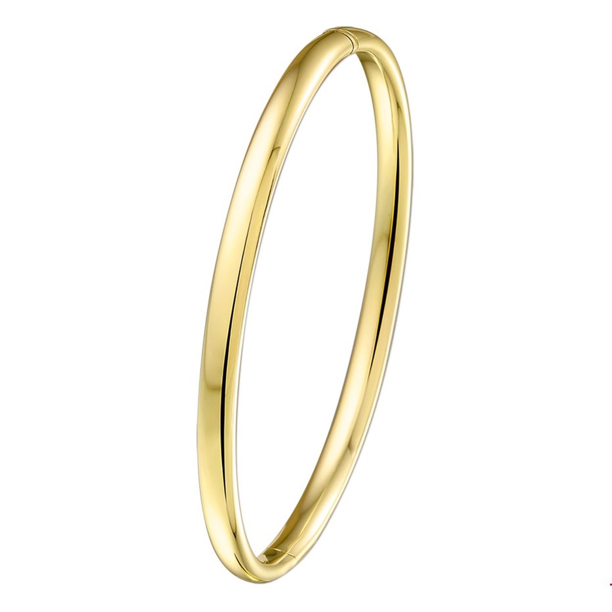 Bangle armband massieve band. Gevuld met zilver
