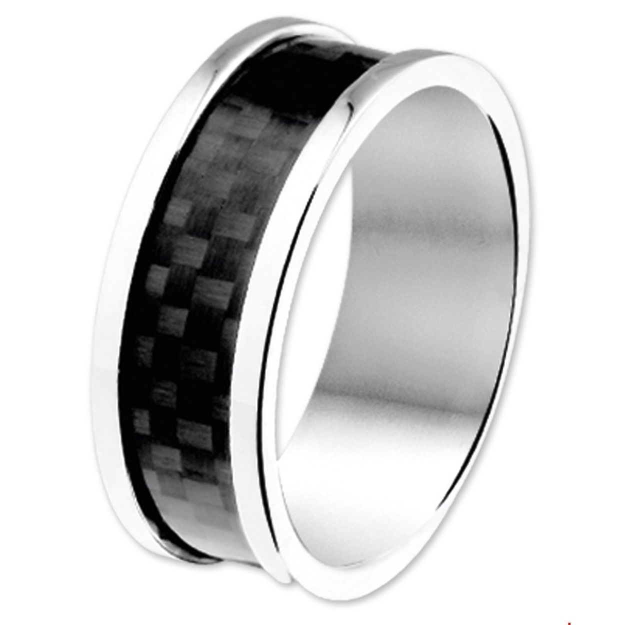 Beschrijving: Stalen ring met carbon. 
Uniekenummer serie: 27062
Verpakt per: 1
Doelgroep: heren
Ringmaat: 20.50 mm
Breedte: 8 mm