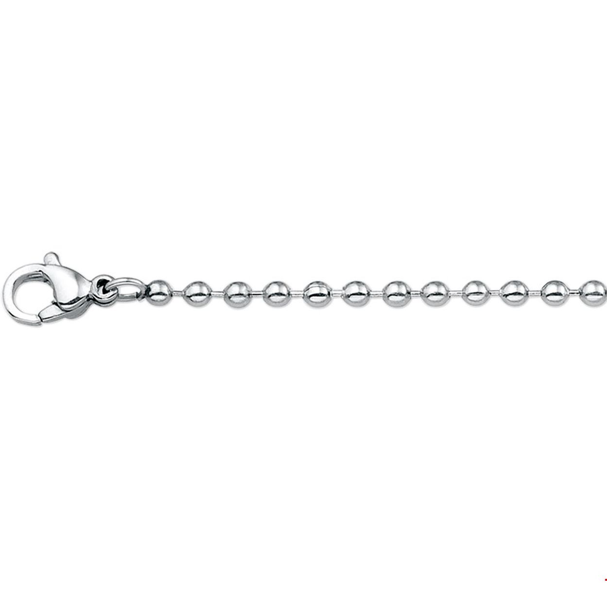 Collier bolletjes 2,4 mm.