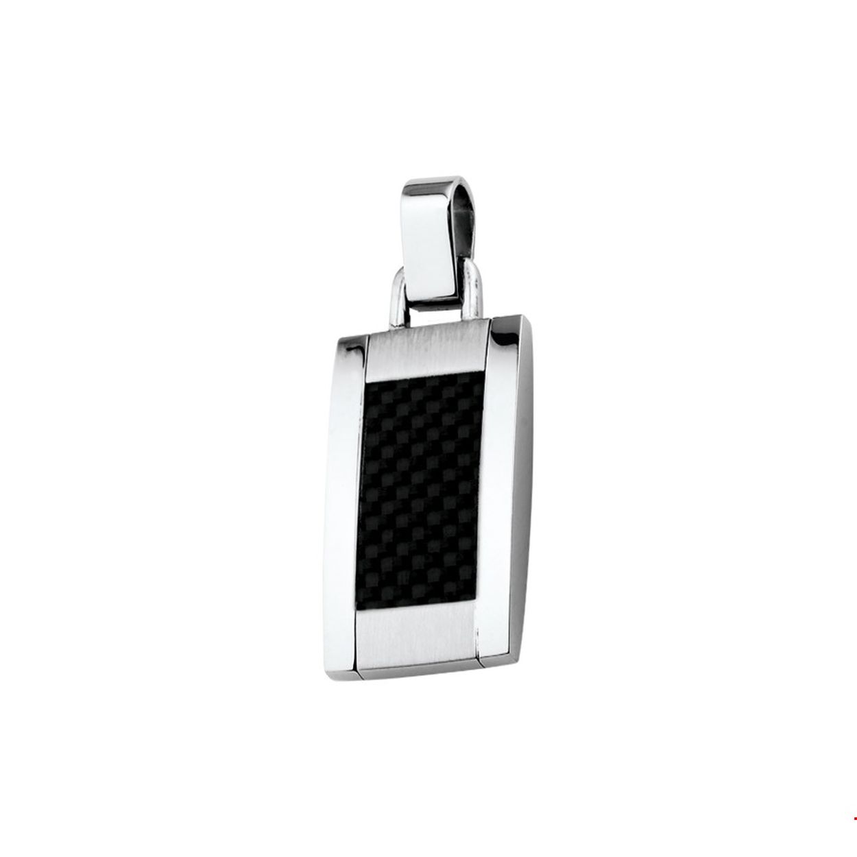 Beschrijving: Stalen hanger met carbon.

Doelgroep: heren
Breedte: 15 mm
Hoogte: 27.5 mm