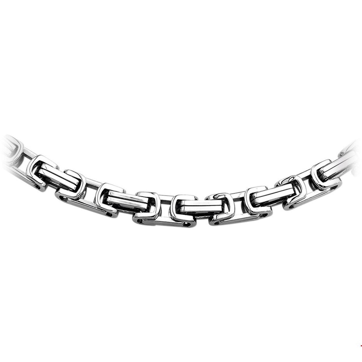 Beschrijving: Stalen collier met koningsschakel.
Doelgroep: heren
Breedte: 7 mm
Langste lengte: 60 cm