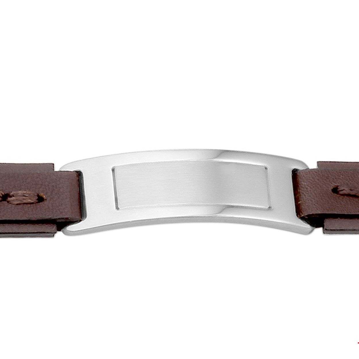 Beschrijving: Stalen armband met leer. De lengte van de armband bedraagt 19cm met 2cm extensie. 
Verpakt per: 1
Doelgroep: heren
Breedte: 15 mm
Kortste lengte: 19 mm
Langste lengte: 21 mm