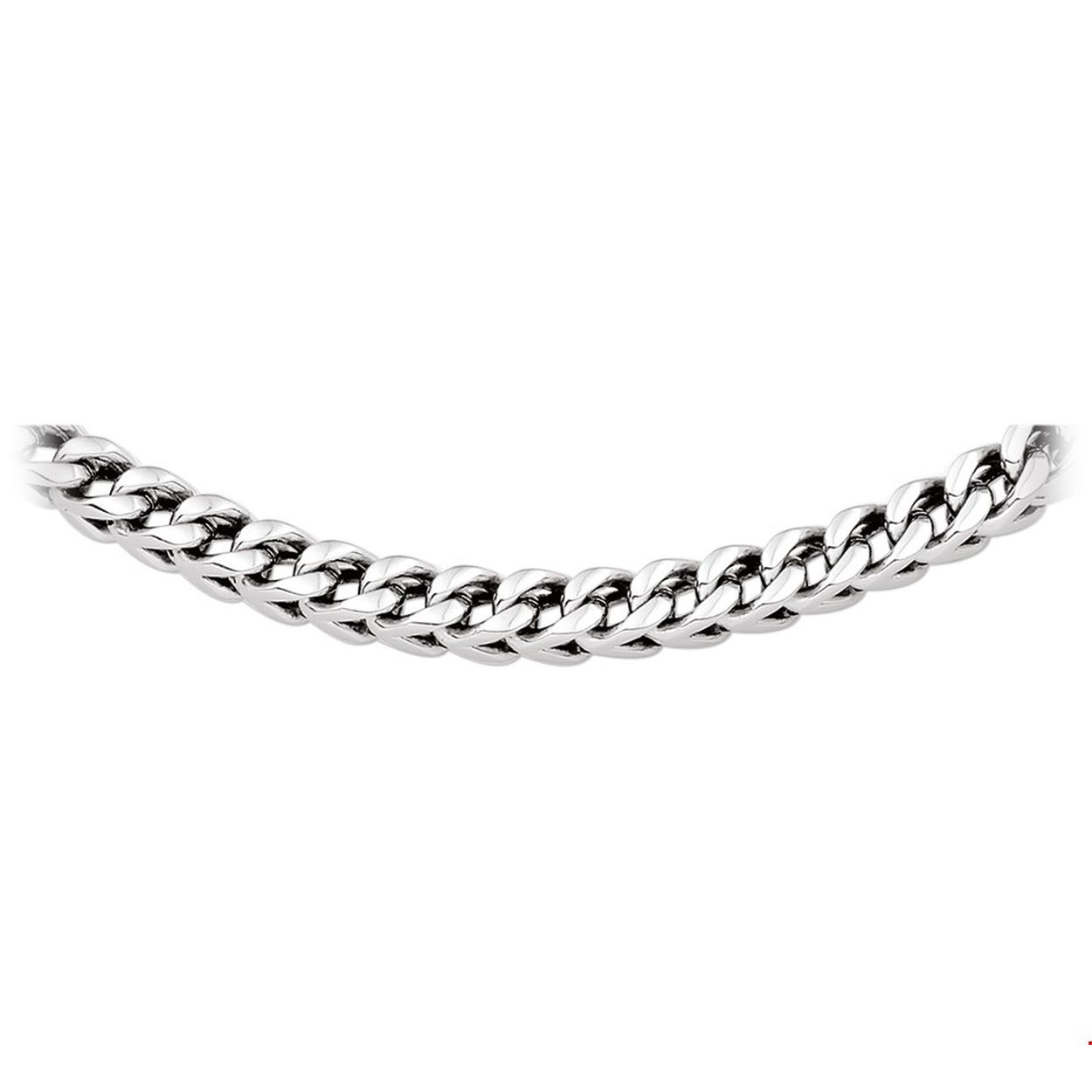 Beschrijving: Stalen collier met een poli afwerking. 
Verpakt per: 1
Doelgroep: heren
Breedte: 6 mm
Langste lengte: 55 mm