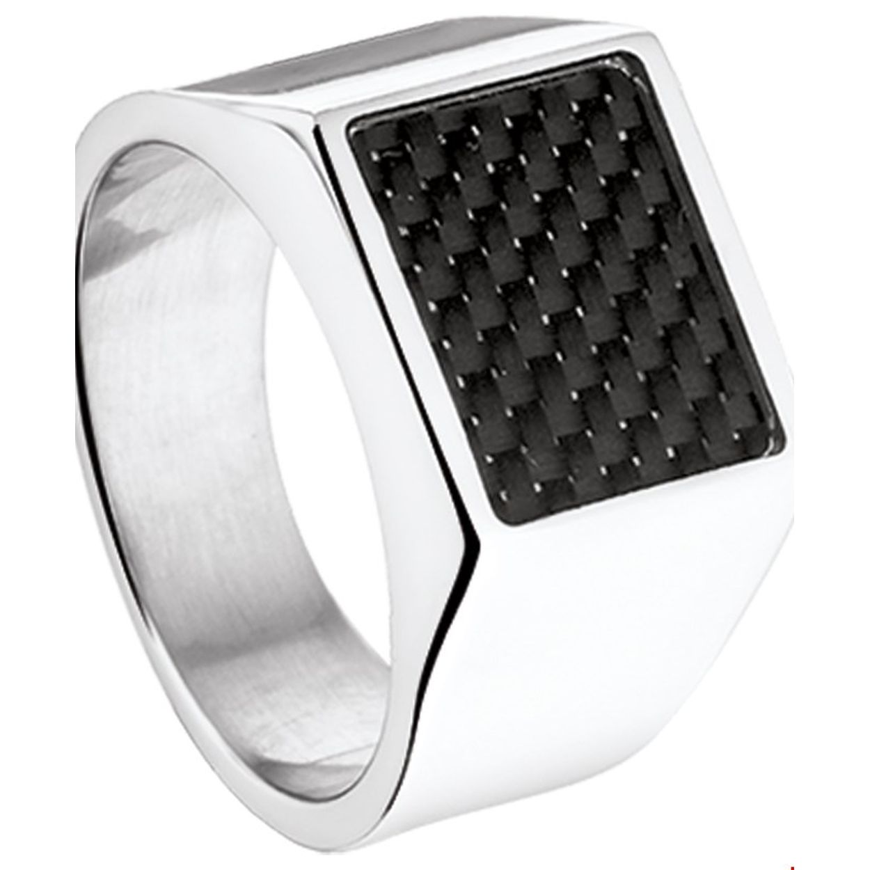 Beschrijving: Stalen zegelring met carbon. 
Uniekenummer serie: 27067
Verpakt per: 1
Doelgroep: heren
Ringmaat: 20.25 mm (64)
Breedte: 12 mm