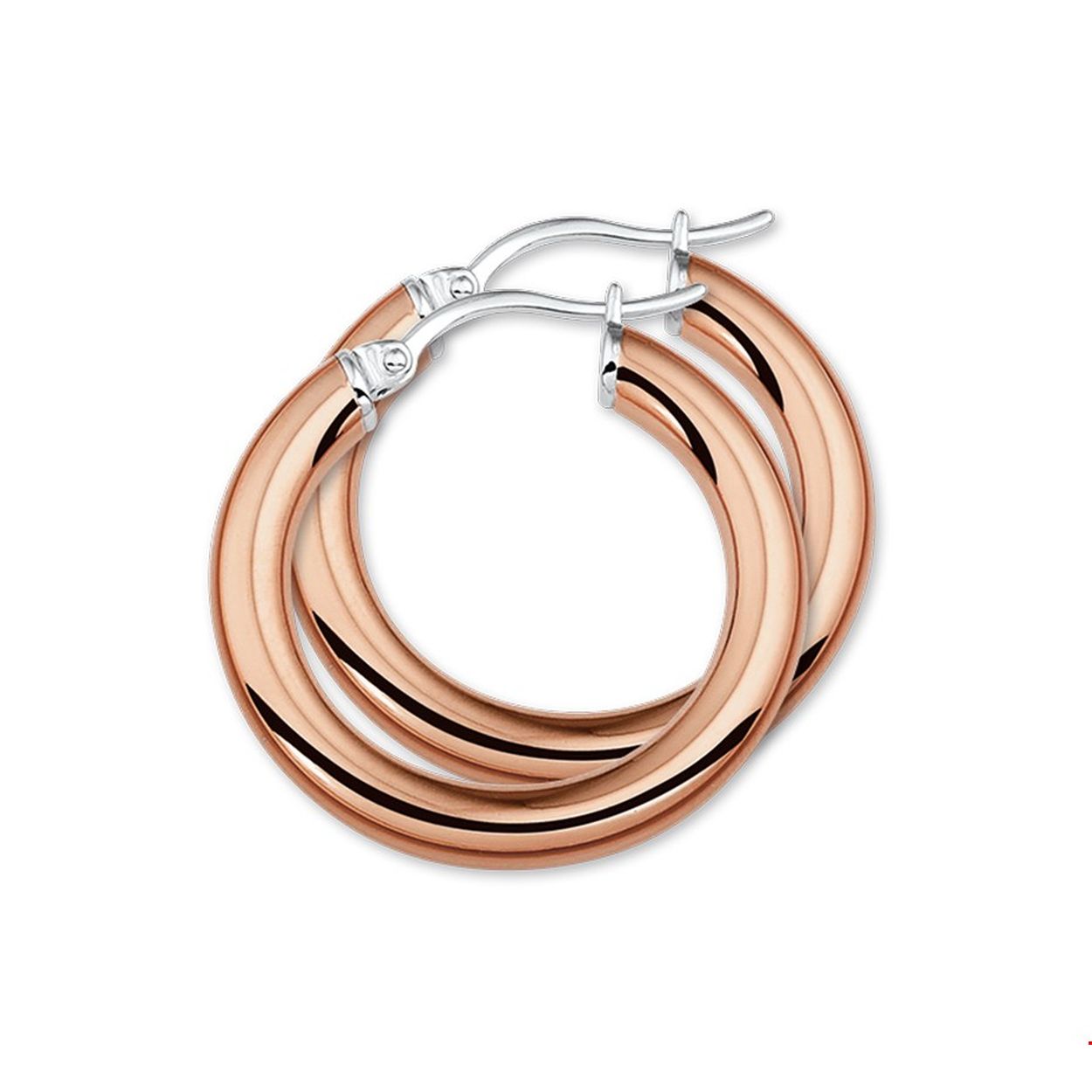 Beschrijving: Stalen creolen met een ronde buis en een hefboom-sluiting. De creolen hebben een rosegouden PVD-plating. De diameter van deze creolen is 28mm. 
Uniekenummer serie: 27005
Verpakt per: 1
Doelgroep: dames