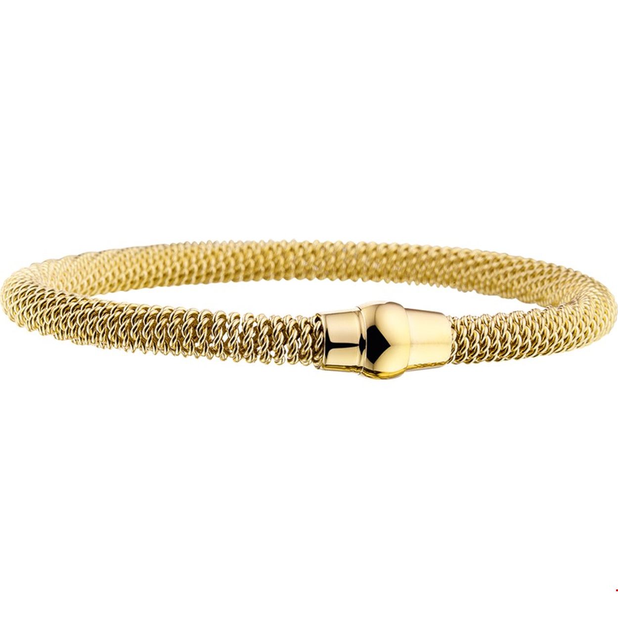 Beschrijving: Deze stalen armband met magneetsluiting is de perfecte aanvulling op jouw armcandy. De rosegouden plating is helemaal van nu. Door de bewerking past hij heel leuk tussen andere bandjes of combineer hem eens naast je horloge. Details: Stalen armband met magneetsluiting en een geelgouden PVD-plating.
Verpakt per: 1
Doelgroep: dames
Breedte: 5.5 mm
Langste lengte: 19.5 mm