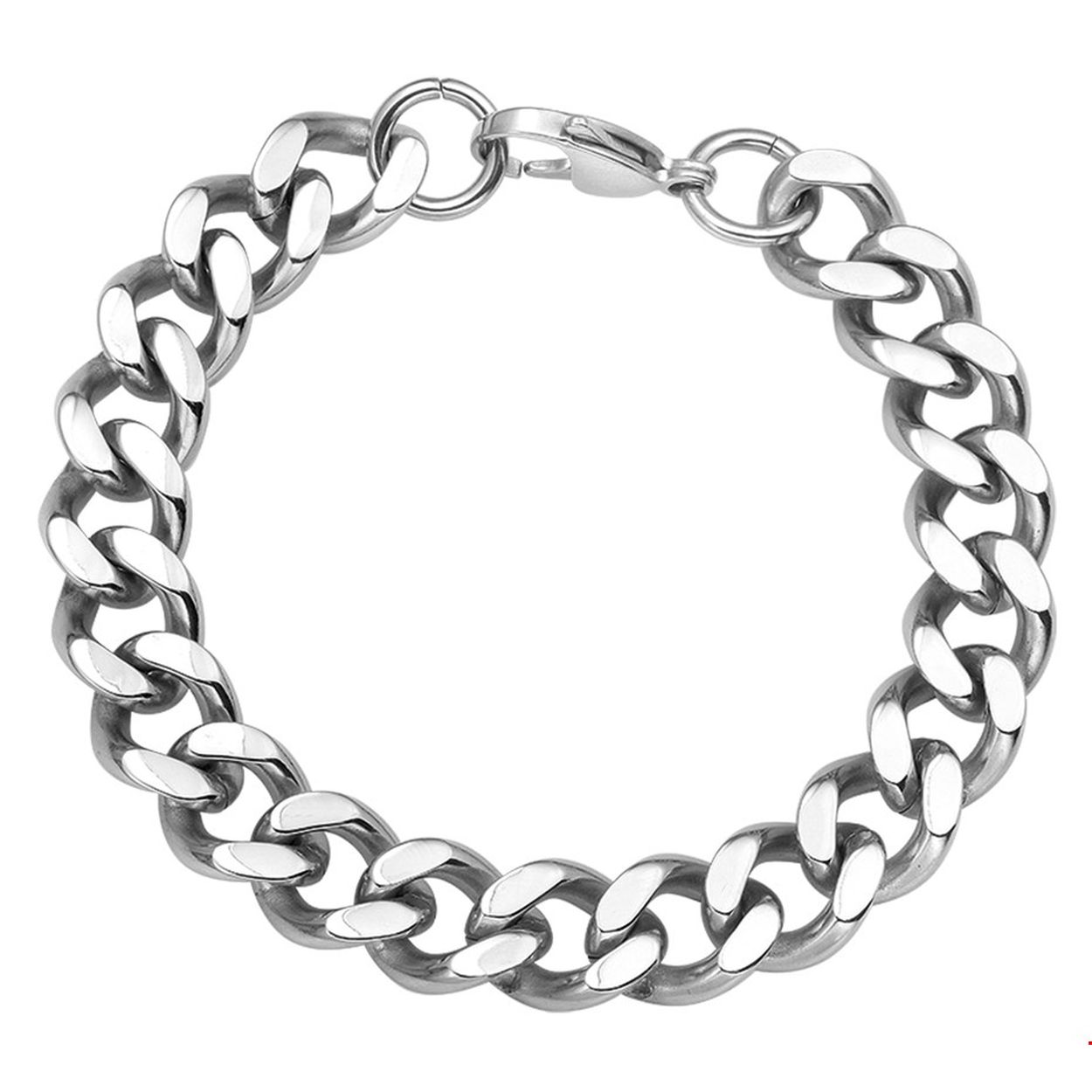 Beschrijving: Stalen armband met gourmet schakel. 
Uniekenummer serie: 27070
Verpakt per: 1
Doelgroep: heren
Breedte: 11.5 mm
Langste lengte: 20 mm
