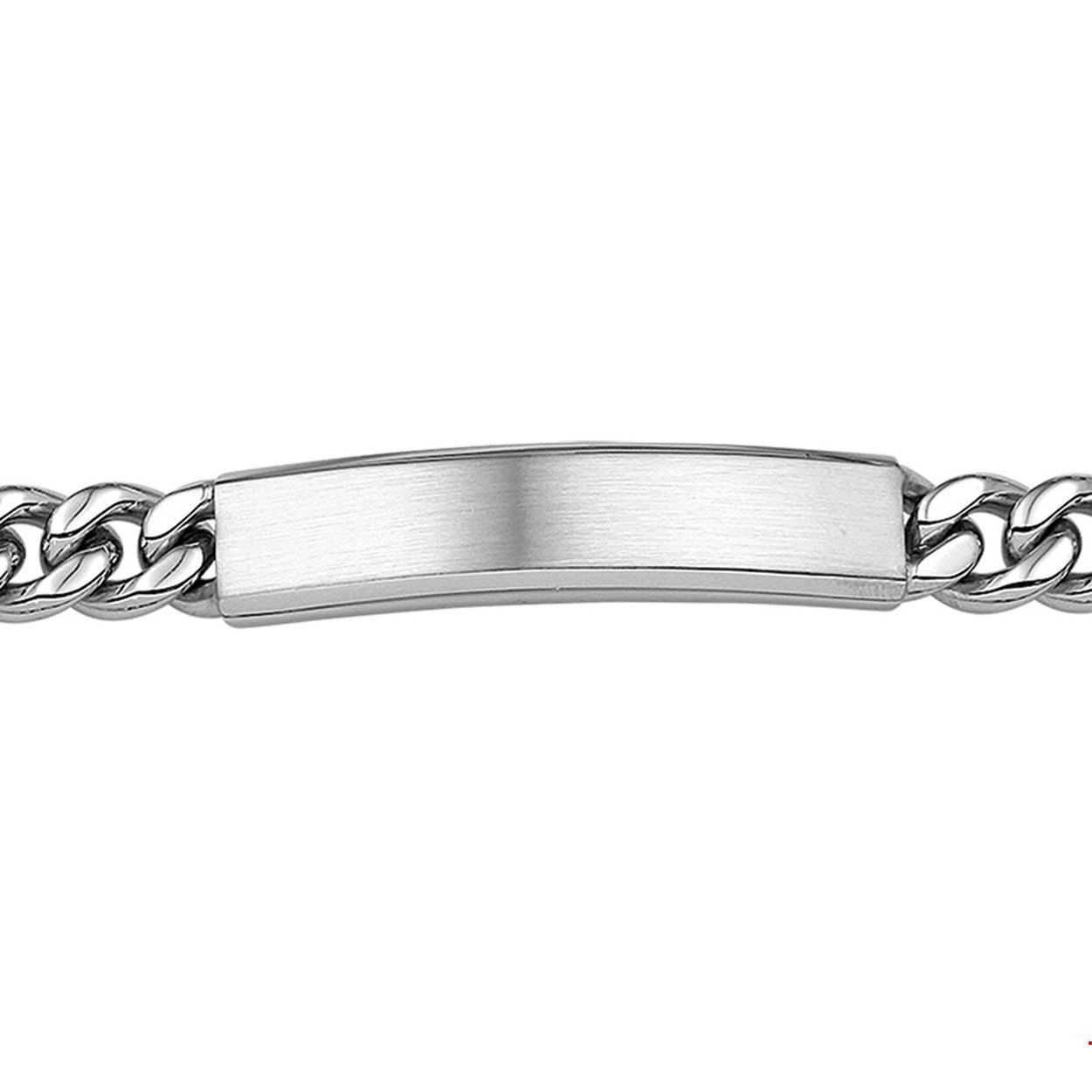 Beschrijving: Stalen graveerarmband met gourmet schakel. 
Uniekenummer serie: 31264
Verpakt per: 1
Doelgroep: heren
Breedte: 9 mm
Langste lengte: 20 mm