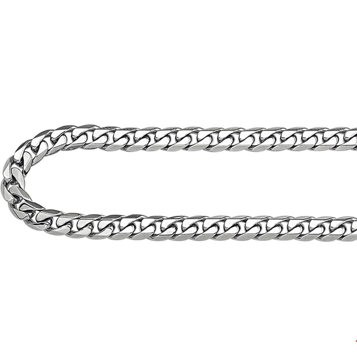 Stalen 5mm geslepen gourmet collier met een lengte van 50cm uitgevoerd met een stevige karabijn sluiting. Het collier heeft een poli afwerking mede door de geslepen gourmet schakel schittert en blinkt dit sieraad en zorgt het voor een stoere look!.
Uniekenummer serie: 29479
Doelgroep: heren
Breedte: 5 mm
Langste lengte: 50 mm