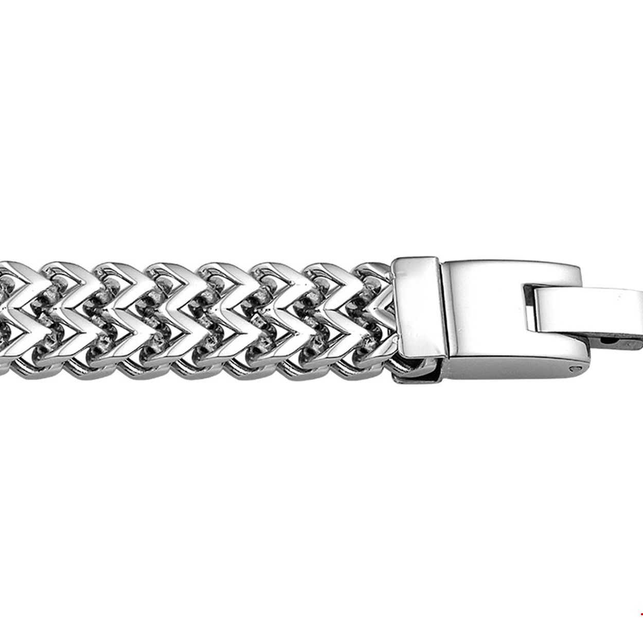 Beschrijving: Deze stalen armband is een echte musthave. Door de opvallende schakel oogt de armband stoer. Details: Stalen schakel armband met een poli afwerking. 
Uniekenummer serie: 28824
Verpakt per: 1
Doelgroep: heren
Breedte: 10 mm
Langste lengte: 20.5 mm