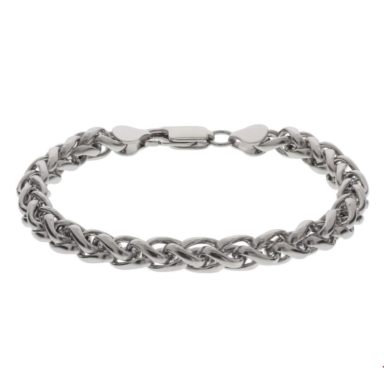 Beschrijving: Stalen schakelarmband. 
Verpakt per: 1
Doelgroep: dames
Breedte: 7 mm
Langste lengte: 20 mm