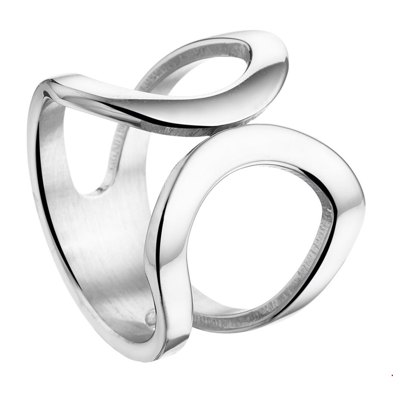 Beschrijving: Stalen ring. 
Uniekenummer serie: 34721
Verpakt per: 1
Doelgroep: dames
Ringmaat: 16.50 mm (52)
Breedte: 19 mm