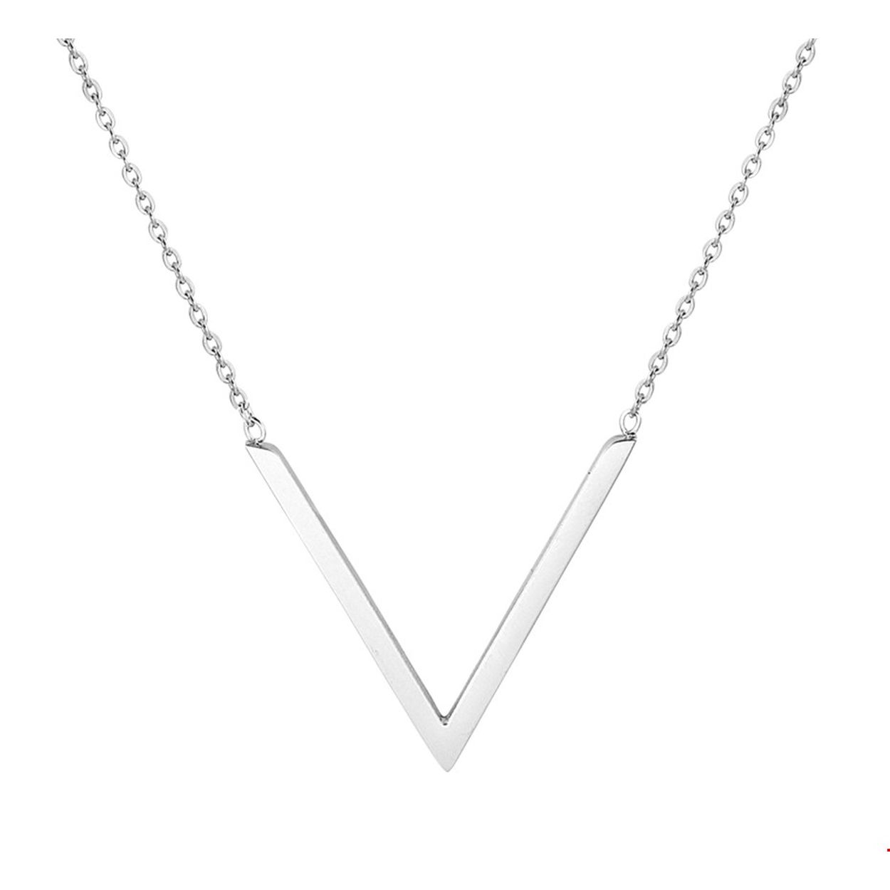 Stalen collier. De lengte bedraagt 41cm met 5cm extensie
Breedte: 1.4 mm
Kortste lengte: 41 mm
Langste lengte: 45 mm