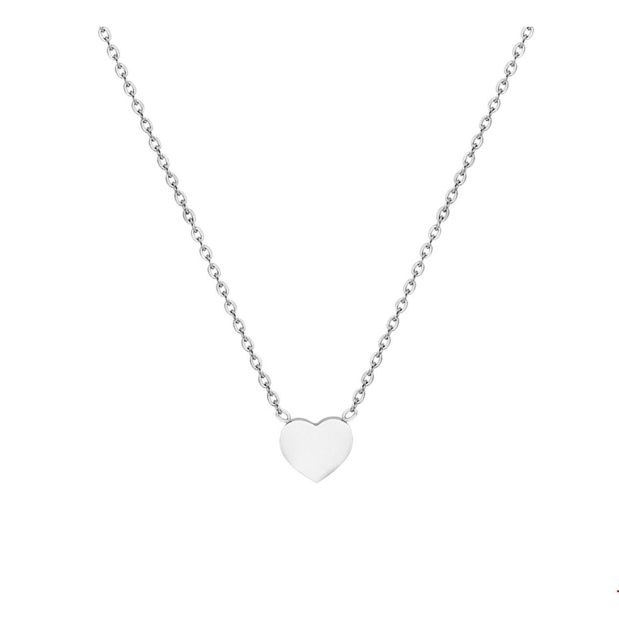 Beschrijving: Stalen collier met een hartje. De lengte bedraagt 41cm met 4cm extensie en de schakelbreedte is 1.1mm.
Verpakt per: 1
Doelgroep: dames
Breedte: 6 mm
Kortste lengte: 41 mm
Langste lengte: 45 mm
Hoogte: 6 mm