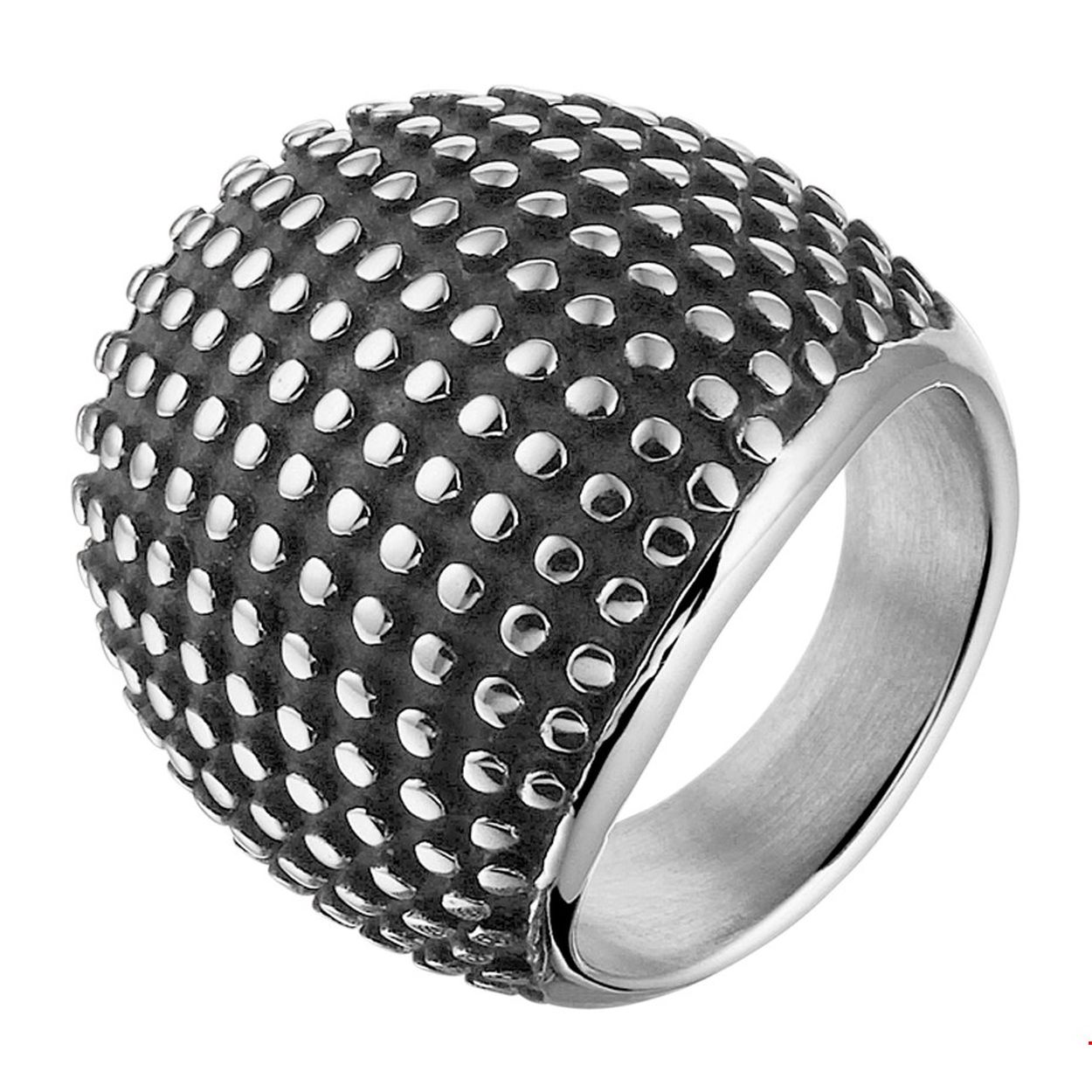 Beschrijving: Stalen oxi ring met een poli afwerking. 
Uniekenummer serie: 36916
Verpakt per: 1
Doelgroep: dames
Ringmaat: 18.50 mm (58)
Breedte: 24 mm