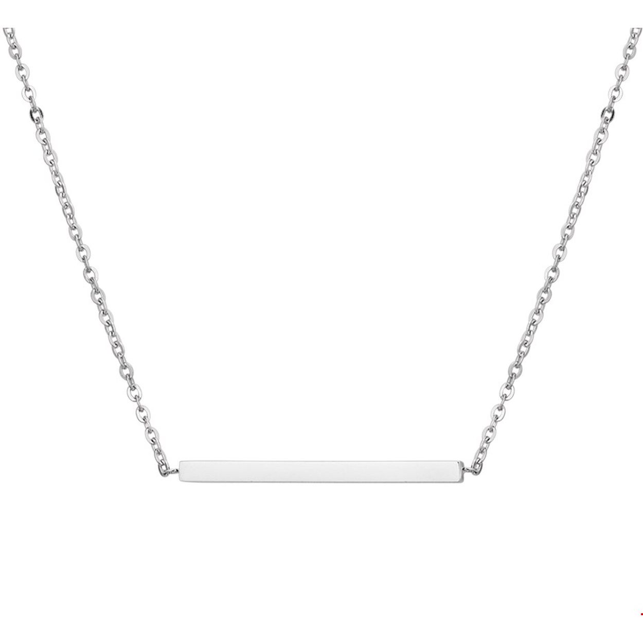 Edelstaal collier balkje