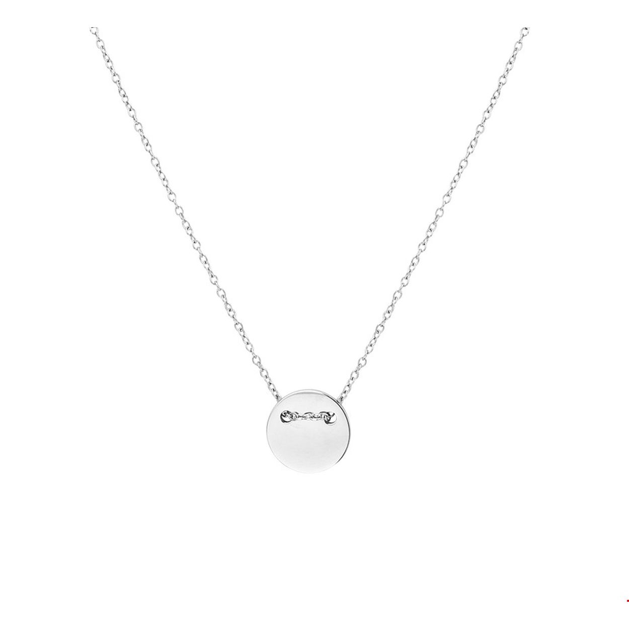 Beschrijving: Trendy stalen anker collier met een breedte van 1mm en lengte van 42cm en een extensie van 3cm. Het collier is uitgevoerd met een 10mm diameter rondje. Het collier is perfect te combineren met andere zilveren of stalen sieraden. Tip: Combineer dit collier met bijpassende sieraden uit onze collectie en maak zo een mooie trendy set.
Verpakt per: 1
Doelgroep: dames
Kortste lengte: 42 mm
Langste lengte: 45 mm