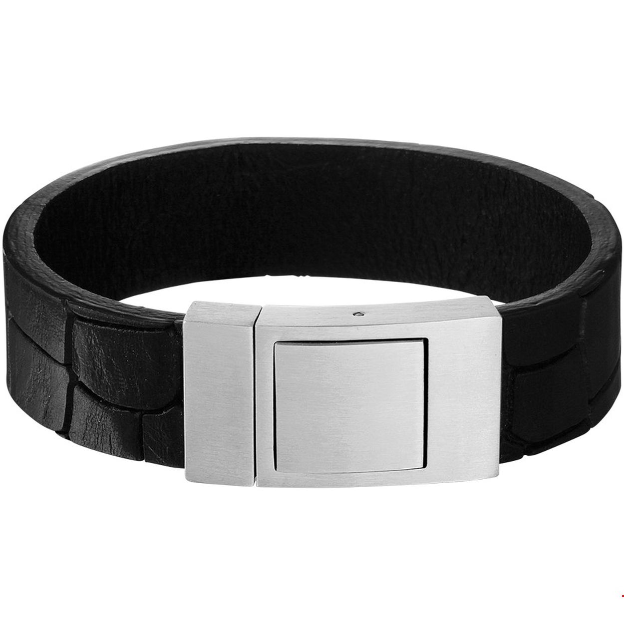 Stoer staal en leren heren armband met een lengte van 21cm en 18mm breed in de kleur zwart. Tip: Leuk om kado te doen! Maar zeker ook om te krijgen! Wenslijstje!!
Doelgroep: heren
Breedte: 18 mm
Langste lengte: 21 mm