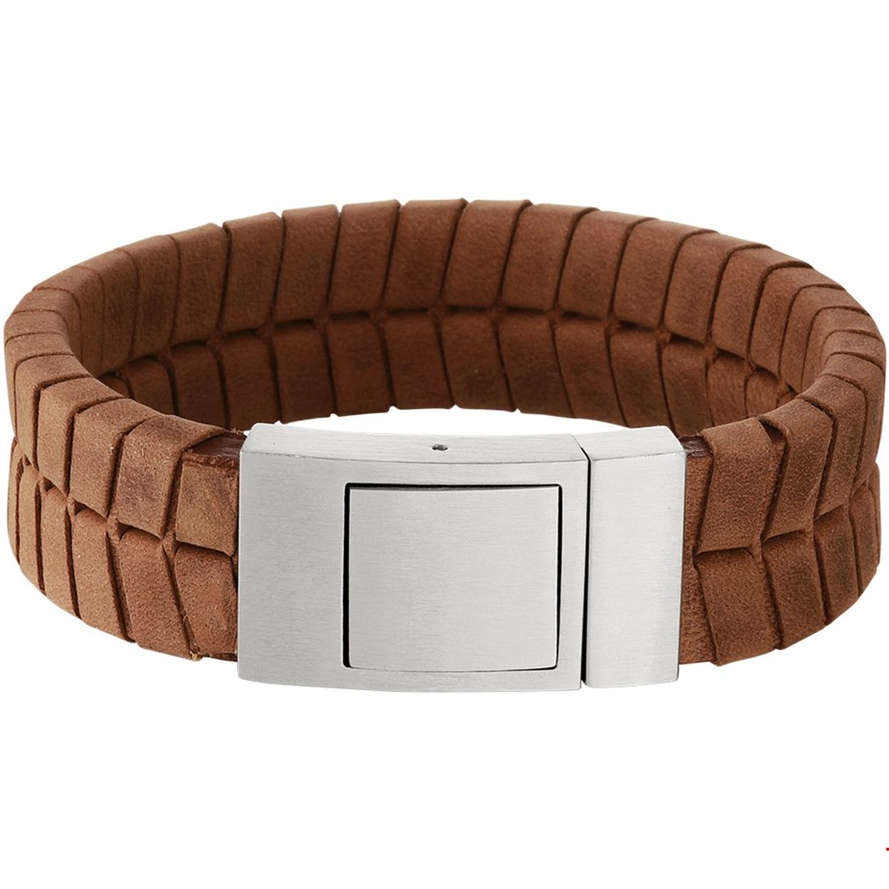 Beschrijving: Stoer staal en leren heren armband met een lengte van 21cm en 18mm breed in de kleur  lichtbruin. Tip: Leuk om kado te doen! Maar zeker ook om te krijgen! Wenslijstje!!
Verpakt per: 1
Doelgroep: heren
Breedte: 18 mm
Langste lengte: 21 mm
