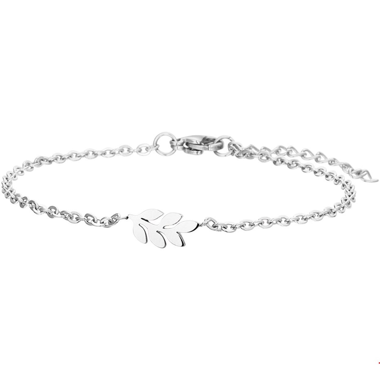 Beschrijving: Trendy edelstalen armband met een lengte van 16cm met een extensie van 3cm uitgevoerd met een veer van 5.5x13.5mm. De armband is te combineren met bijpassende sieraden uit onze collectie.
Verpakt per: 1
Doelgroep: dames
Breedte: 5.5 mm
Kortste lengte: 16 mm
Langste lengte: 19 mm