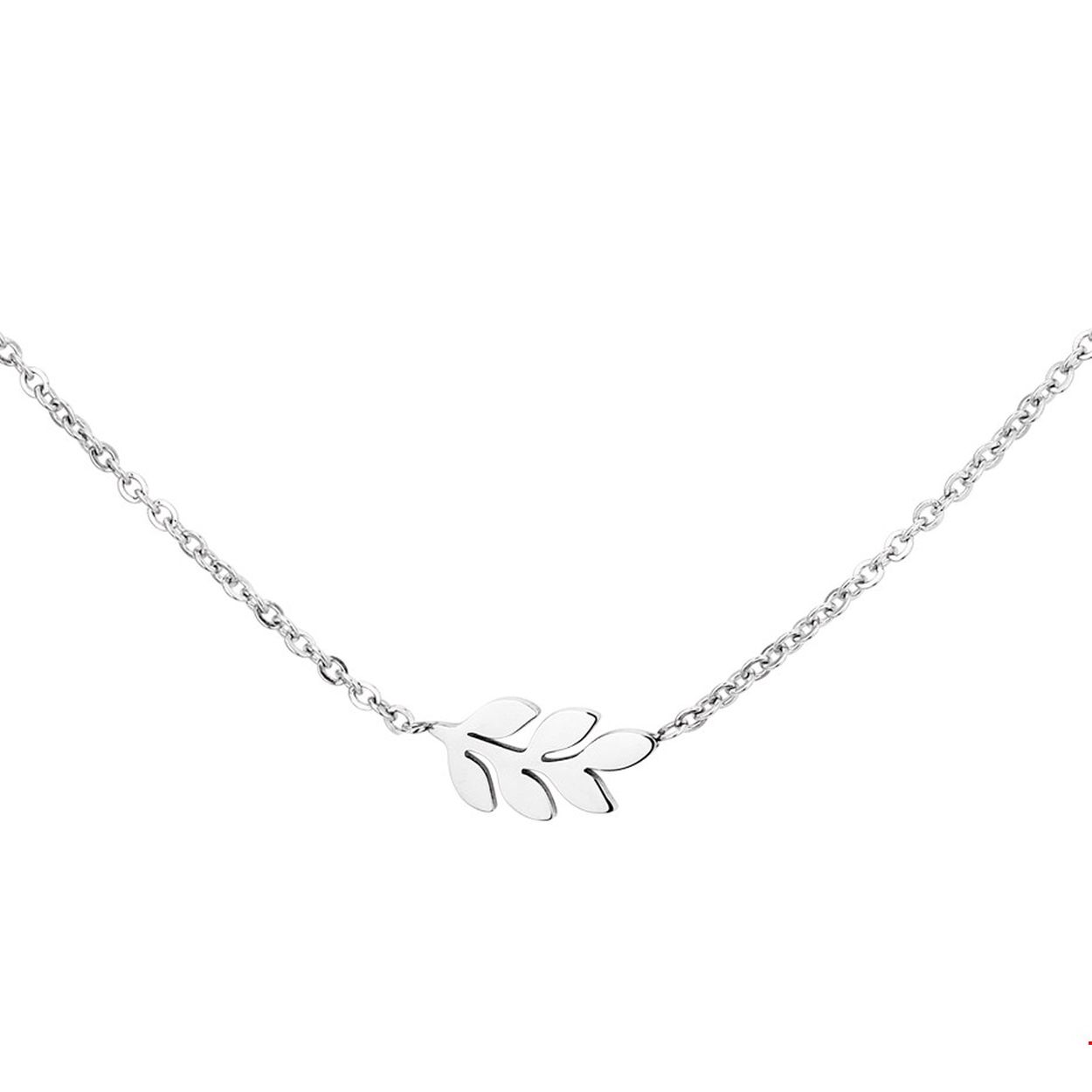 Beschrijving: Trendy edelstalen collier met een lengte van 40cm met een extensie van 5cm uitgevoerd met een veer van 8.5x19mm. Het collier is te combineren met bijpassende sieraden uit onze collectie.
Doelgroep: dames
Breedte: 19 mm
Kortste lengte: 40 mm
Langste lengte: 45 mm
Hoogte: 8.5 mm
