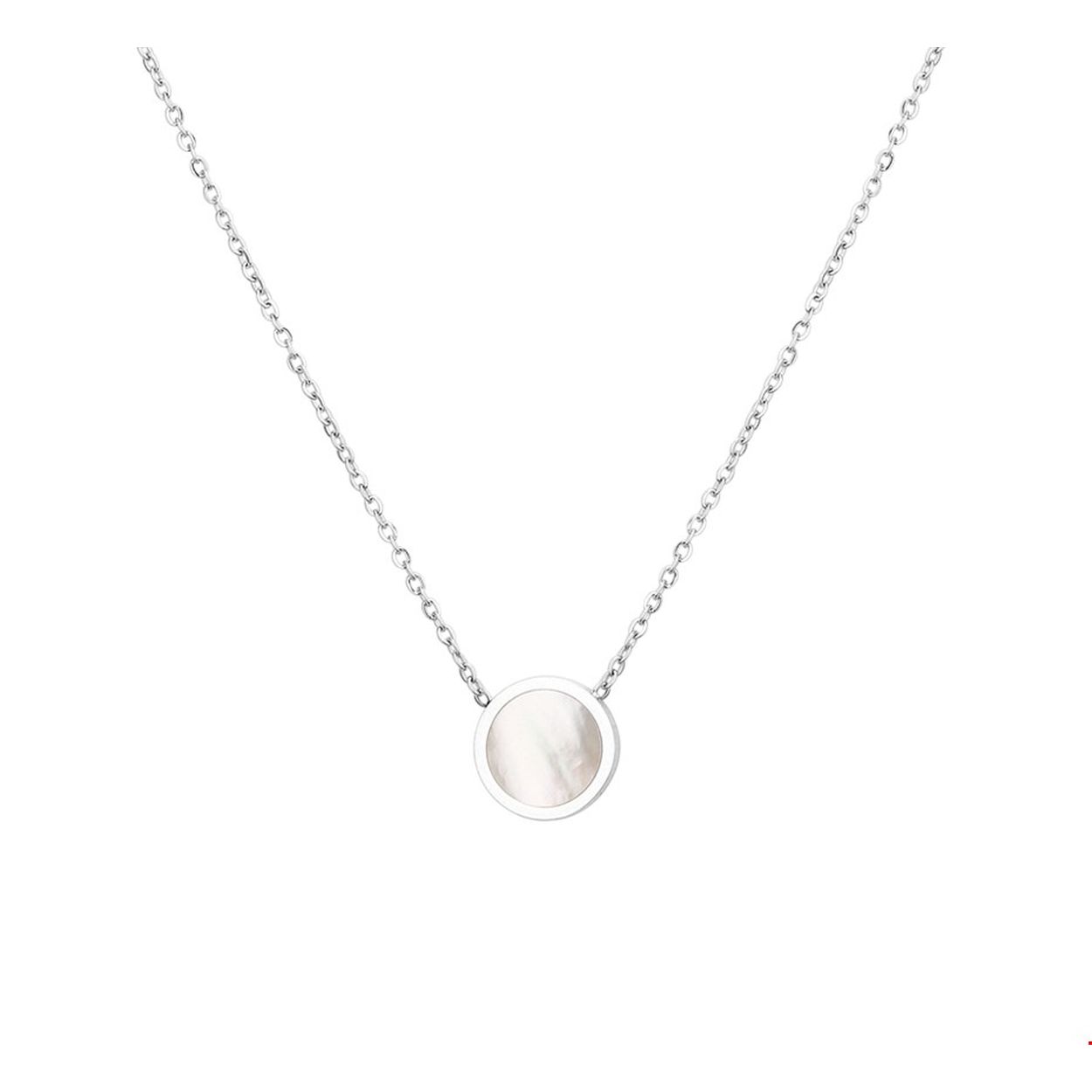 Beschrijving: Trendy edelstalen 1.2mm breed anker collier met een lengte van 40cm en een extensie van 5cm uitgevoerd met parelmoer in een ronde zetkast van 10mm. Tip: Dit colier is te combineren met bijpassende sieraden uit onze collectie.
Verpakt per: 1
Doelgroep: dames
Breedte: 1.2 mm
Kortste lengte: 40 mm
Langste lengte: 45 mm
