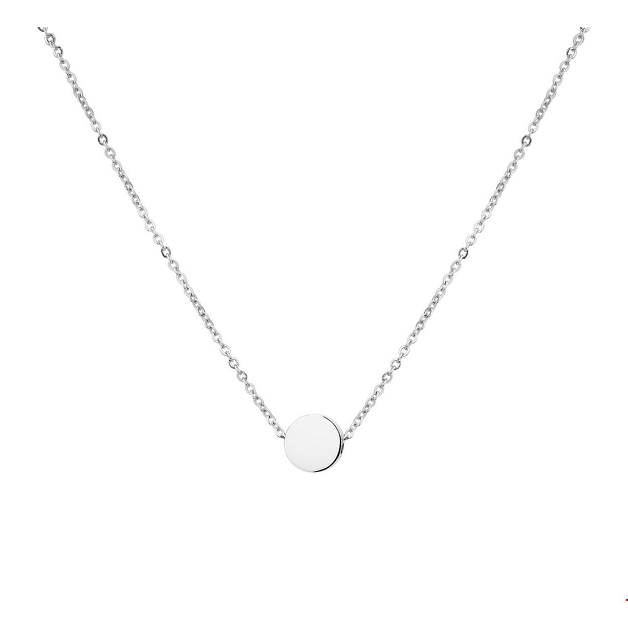 Beschrijving: Trendy edelstalen 1.2mm breed anker collier van 40cm met een extensie van 4cm uitgevoerd met een poli afgewerkt rondje van 7mm.
Verpakt per: 1
Doelgroep: dames
Breedte: 1.2 mm
Kortste lengte: 40 mm
Langste lengte: 44 mm