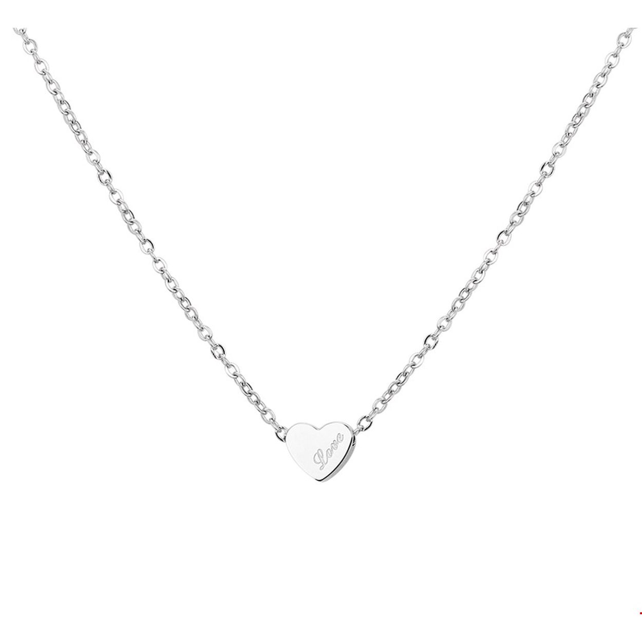 Beschrijving: Stijlvol stalen 1.7mm anker collier met een lengte van 40cm en een extensie van 4cm uitgevoerd met een hart van 7x8mm. Dit statement collier heeft een prachtige boodschap voor geliefde of dierbare I LOVE YOU. Het prachtige en  betekenisvol collier is verstelbaar op 40cm en 44cm zo pas je de lengte aan op je stemming of outfit. Tip: leuk om kado te geven aan je geliefde of dierbare gegarandeerd dat ze het leuk vindt!
Verpakt per: 1
Doelgroep: dames
Breedte: 8 mm
Kortste lengte: 40 mm
Langste lengte: 44 mm
Hoogte: 7 mm