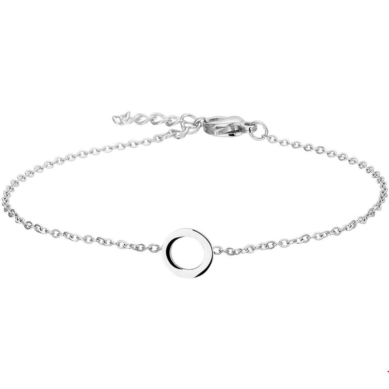 Stijlvol stalen 1.5mm anker armband met een lengte van 16.5cm en een extensie van 2.5cm uitgevoerd met een rondje van 8mm. Combineer de armband  incl. tijdloze hanger met de bijpassende sieraden uit onze collectie voor een stijlvolle set.
Doelgroep: dames
Breedte: 1.5 mm
Kortste lengte: 16.5 mm
Langste lengte: 19 mm