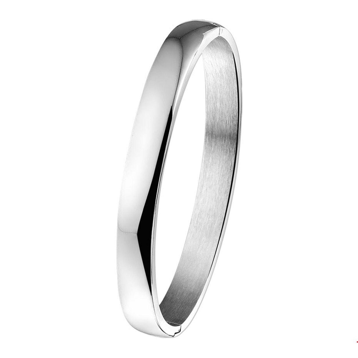 Beschrijving: Stalen slavenarmband met een poli afwerking. 
Verpakt per: 1
Doelgroep: dames
Breedte: 8 mm