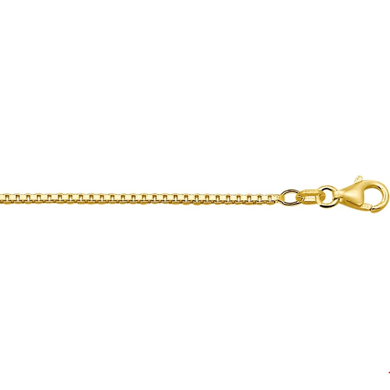 Beschrijving: 9 Krt. collier met venetiaanse schakel. 
Uniekenummer serie: 26757
Verpakt per: 1
Doelgroep: unisex
Breedte: 1.2 mm
Langste lengte: 45 mm