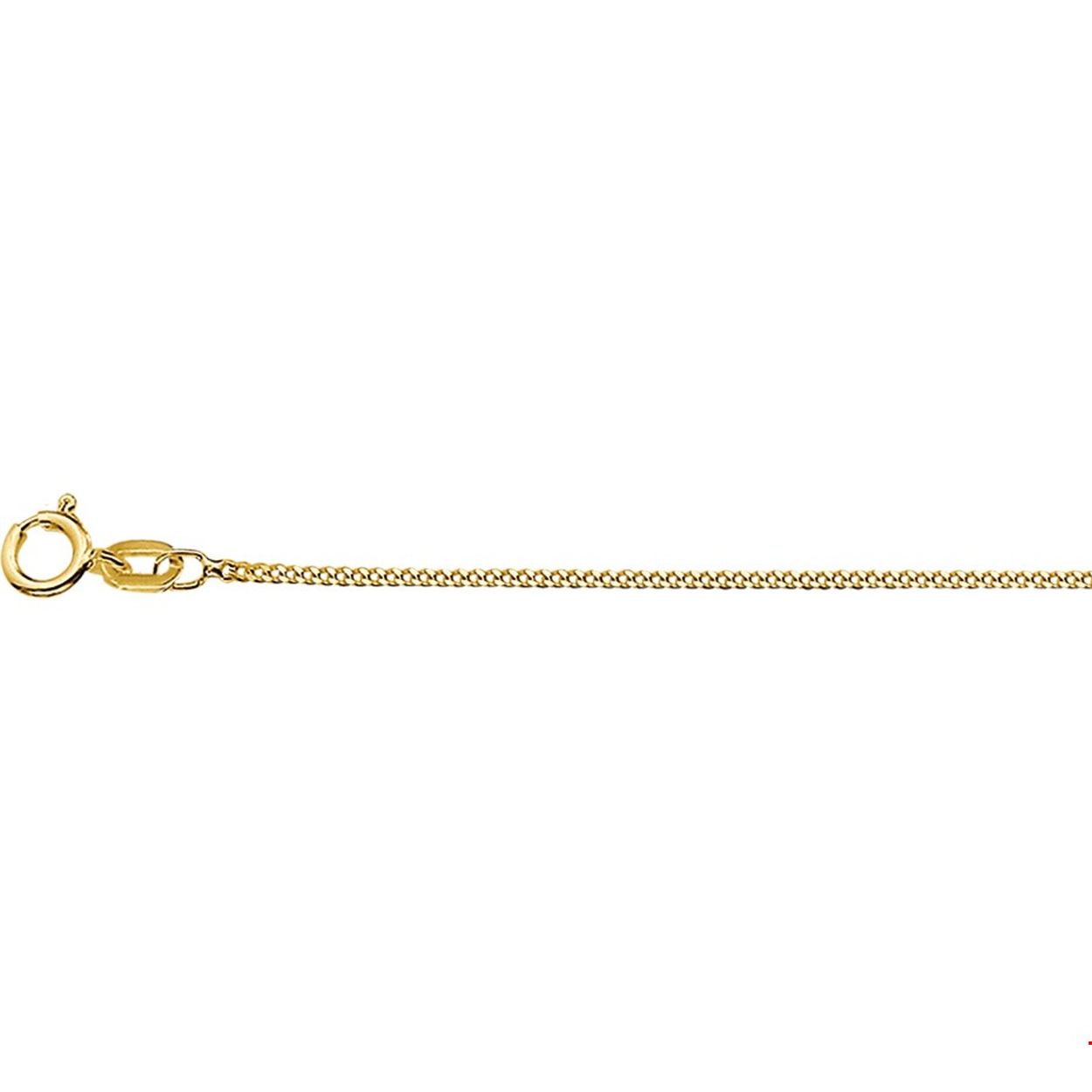 Beschrijving: 14 Krt. collier met anker schakel. 
Uniekenummer serie: 26770
Verpakt per: 1
Doelgroep: unisex
Breedte: 1 mm
Langste lengte: 41mm
